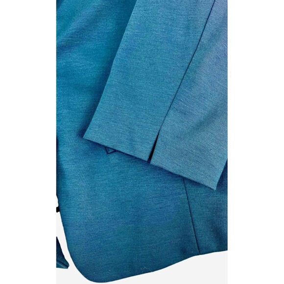 Mossimo Teal Knit Jersey Jacket Blazer Modern Day to Night Office Soft XXL - Picture 7 of 14